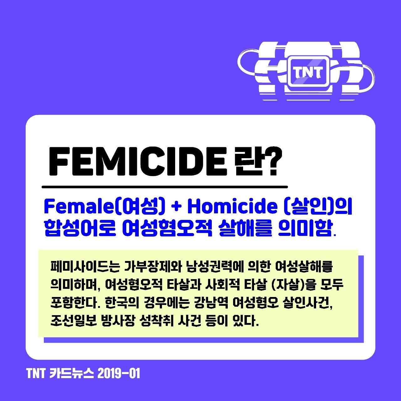 카드뉴스 'FEMICIDE(페미사이드)' 이미지